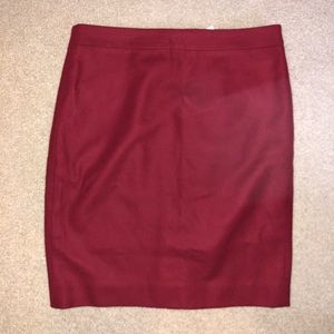 Jcrew Wool Pencil Skirt